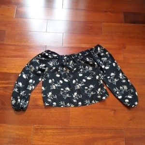 Forever 21 floral off the shoulder top
